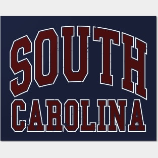 South Carolina Basic Distressed Arch Vintage Souvenir Posters and Art